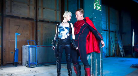 Curious austrian Mila Milan drilled by big rod after good blowjob outdoor